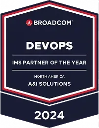 Broadcom 2024 North America DevOps IMS Partner of the Year badge