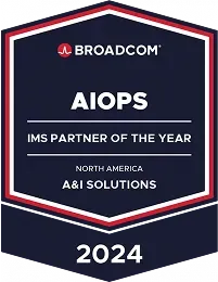 Broadcom 2024 North America AIOps IMS Partner of the Year badge