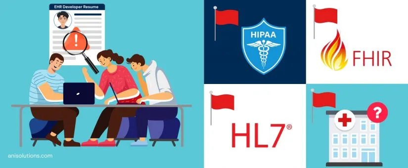 Article cover: EHR Developer Hiring Red Flags & How to Spot Them