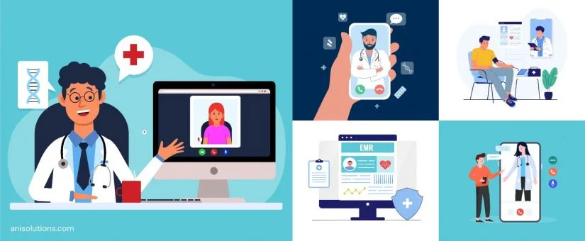Article cover: Telehealth Integration in Custom EHR Platform: Video, Chat & Remote Monitoring