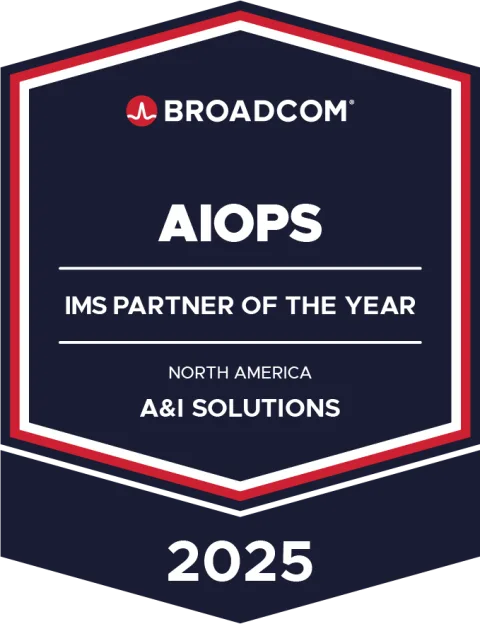 Broadcom 2025 North America AIOps badge