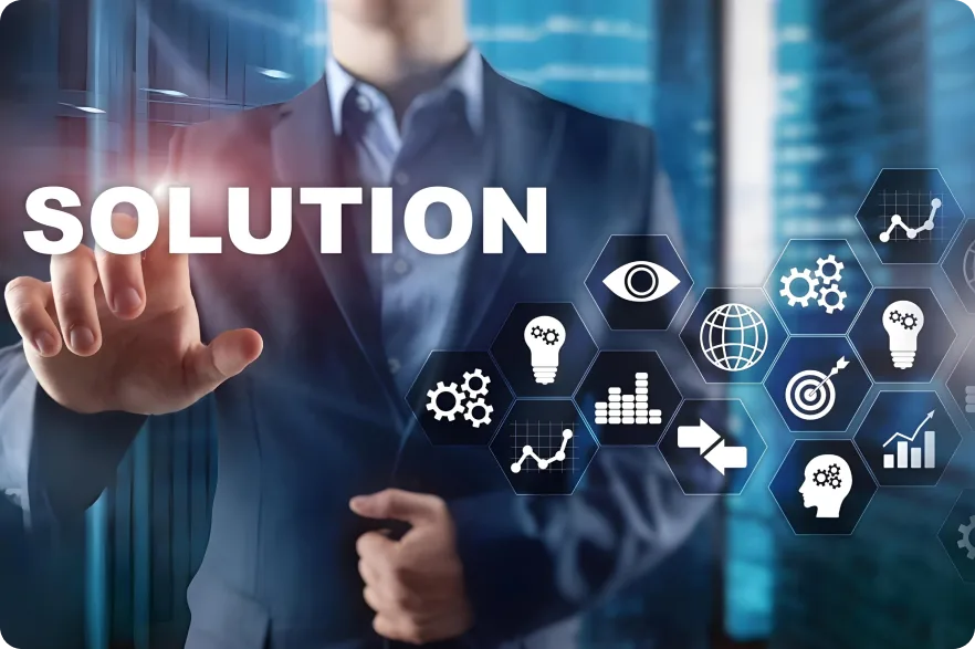 A&I Solutions graphic representing connected enterprise technology